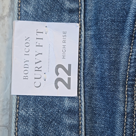 NWT Lane Bryant Patchwork Flare Jeans Size 22 Denim - Picture 13 of 13